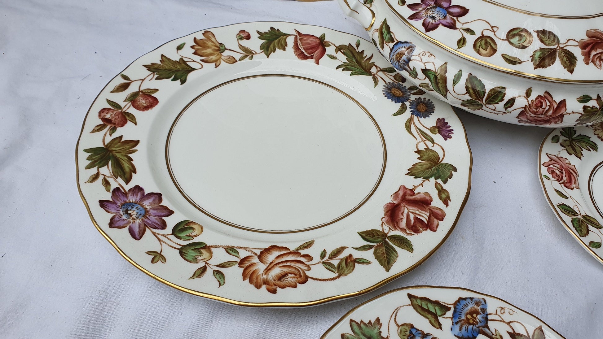 Vintage Part Dinner Service Royal Worcester Virginia