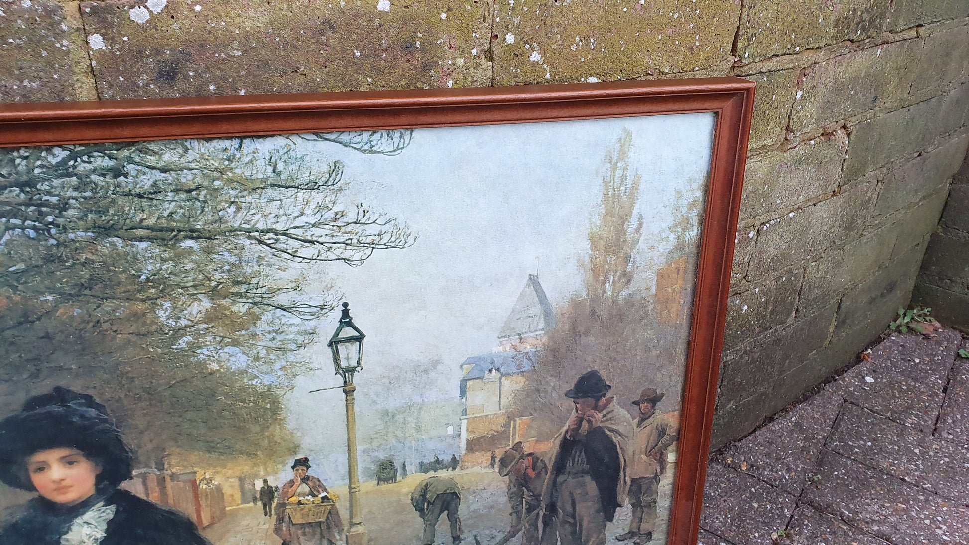 Large 'Spring Morning, Havistock Hill' George Clausen Colour Art Print Victorian Artwork British Vintage Framed 65.5 x 47 cm
