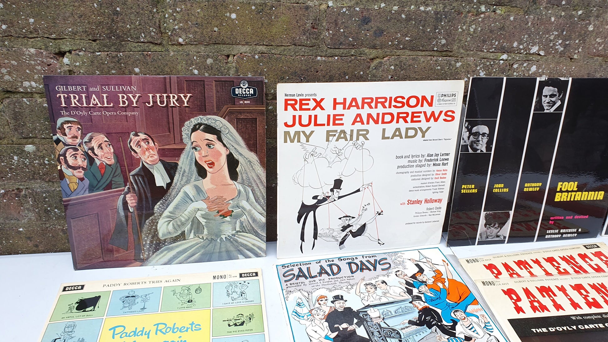 Vintage Retro LP Albums x 13 - Vinyl Musicals Easy Listening Comedy Coronation Box Set 33 rpm 1950s