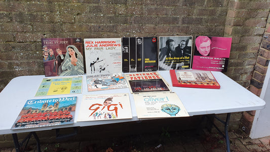 Vintage Retro LP Albums x 13 - Vinyl Musicals Easy Listening Comedy Coronation Box Set 33 rpm 1950s
