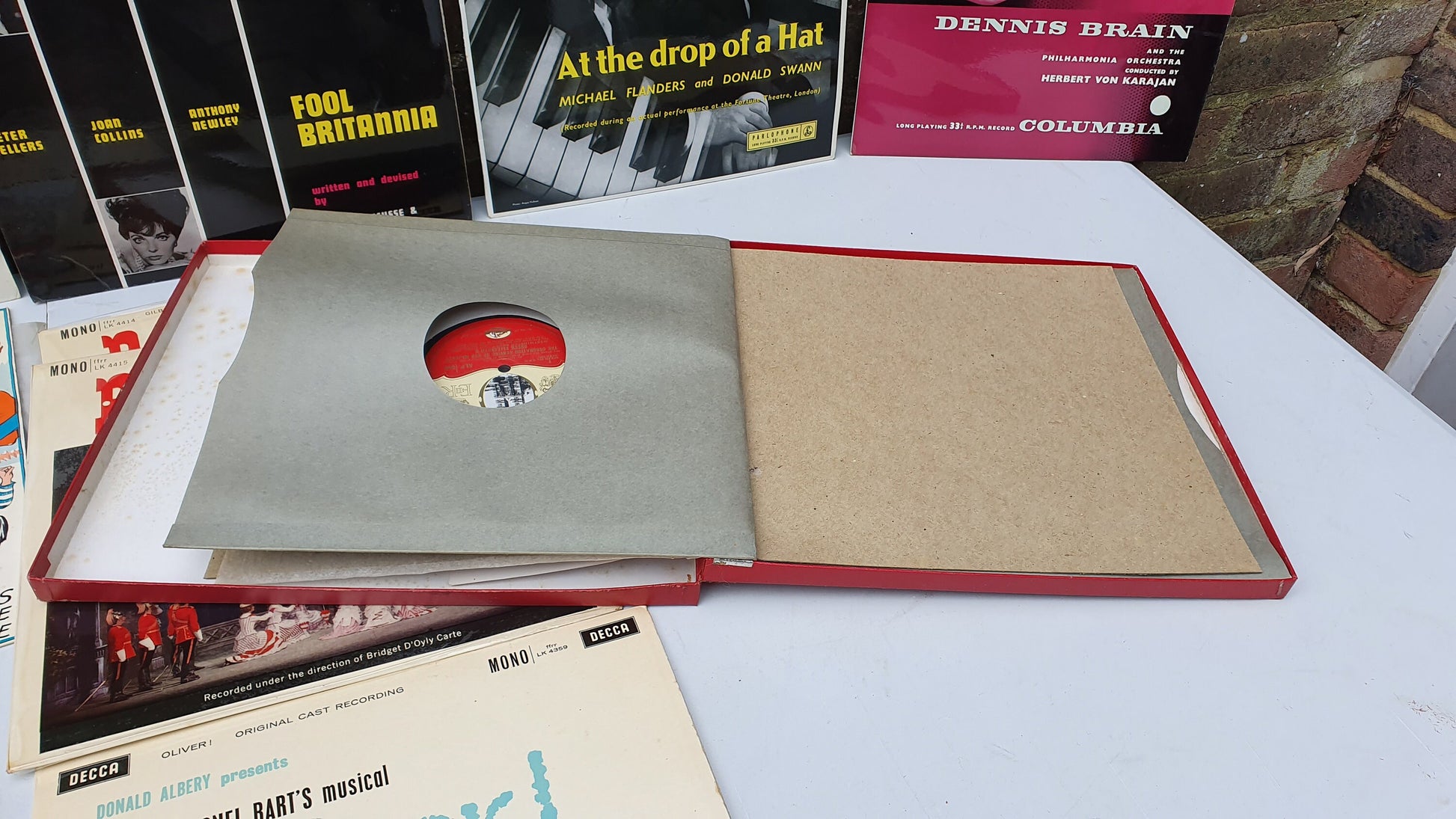 Vintage Retro LP Albums x 13 - Vinyl Musicals Easy Listening Comedy Coronation Box Set 33 rpm 1950s
