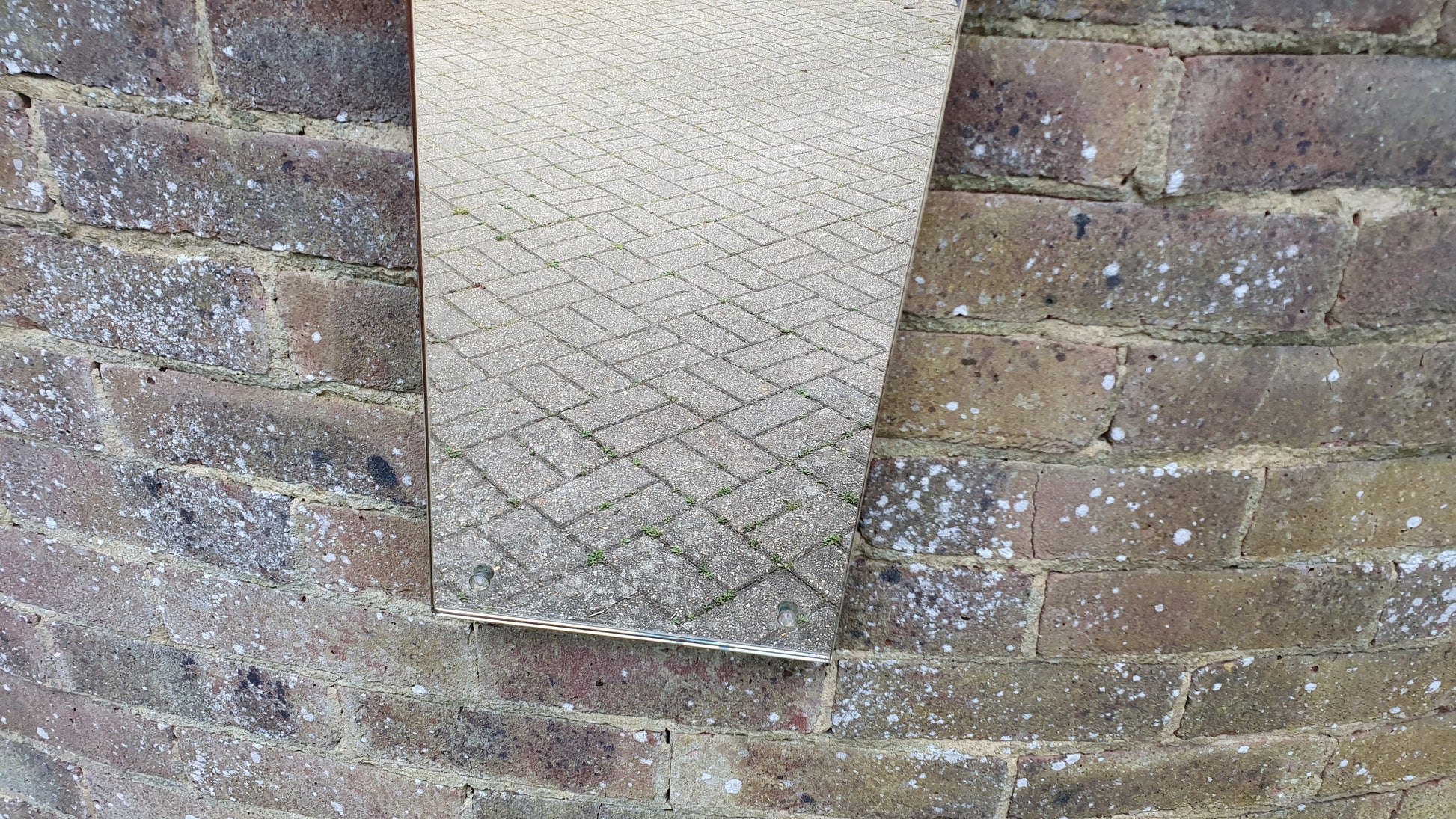 Vintage Retro Arched Wall Mirror Diamond Studs.
