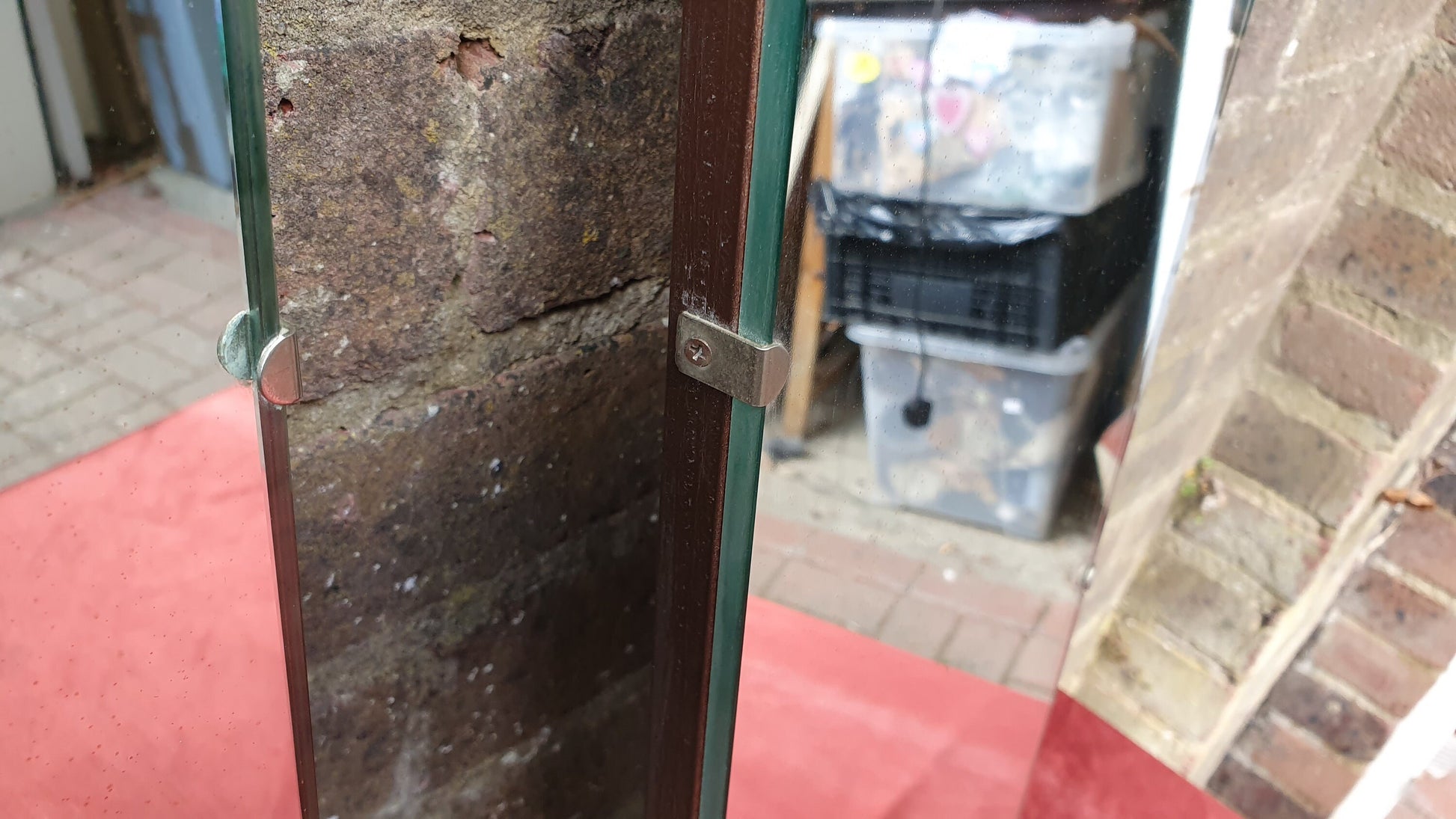 Quirky Pair of 1920's Quality Thin Wall Mirrors