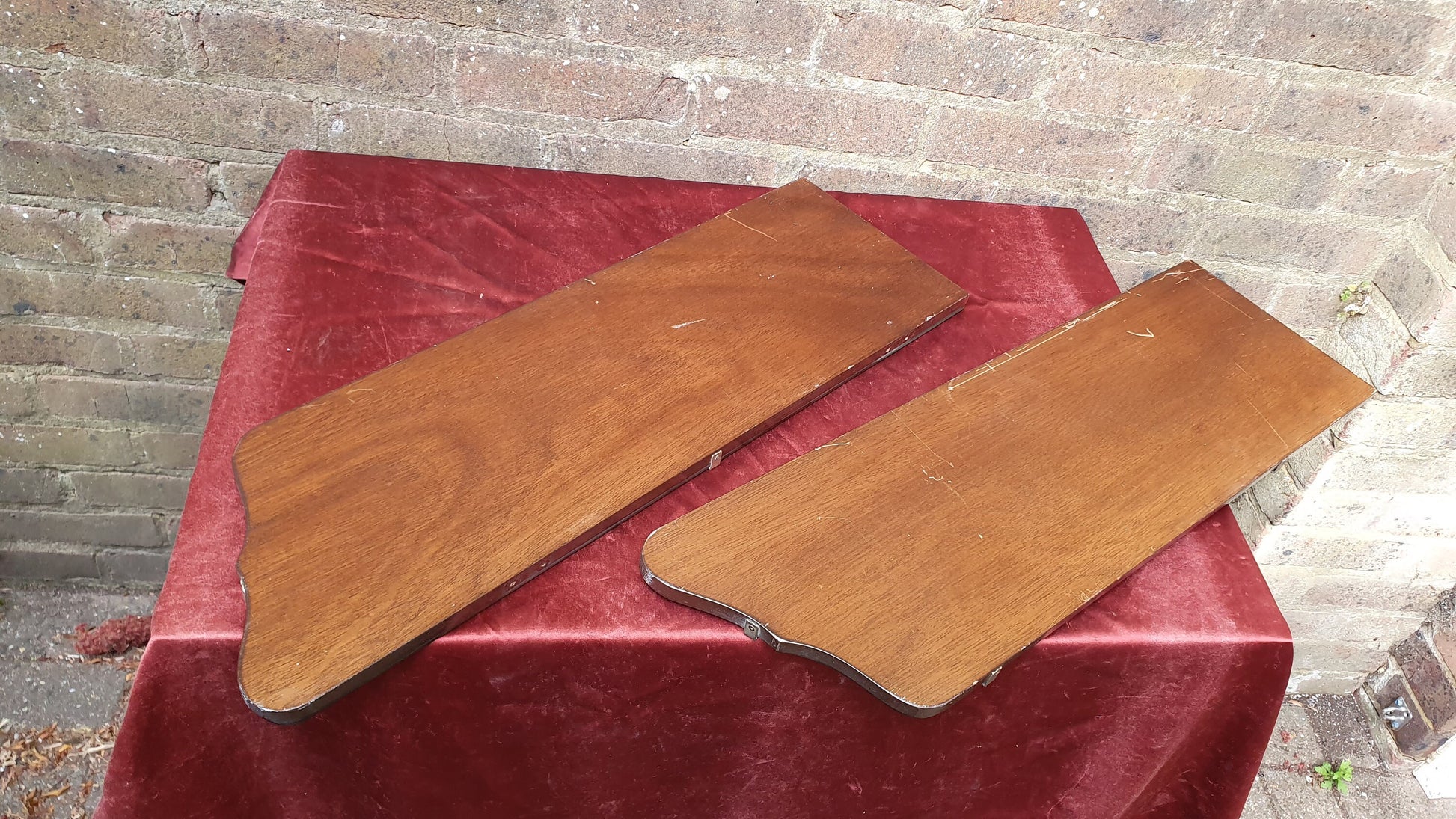 Quirky Pair of 1920's Quality Thin Wall Mirrors