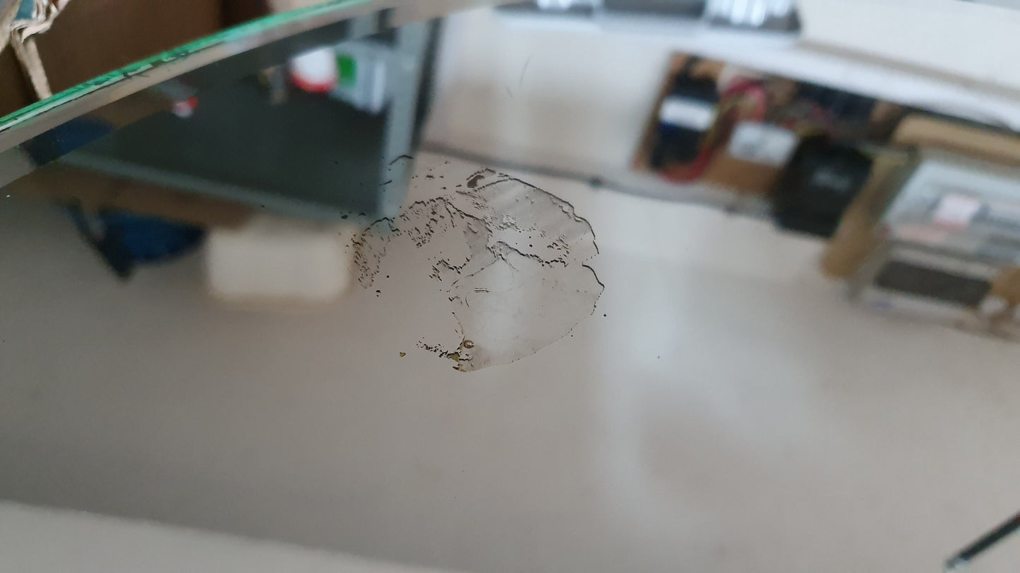 Large Vintage Retro Round Mirror Etched Flower Decoration 60 cm Diameter