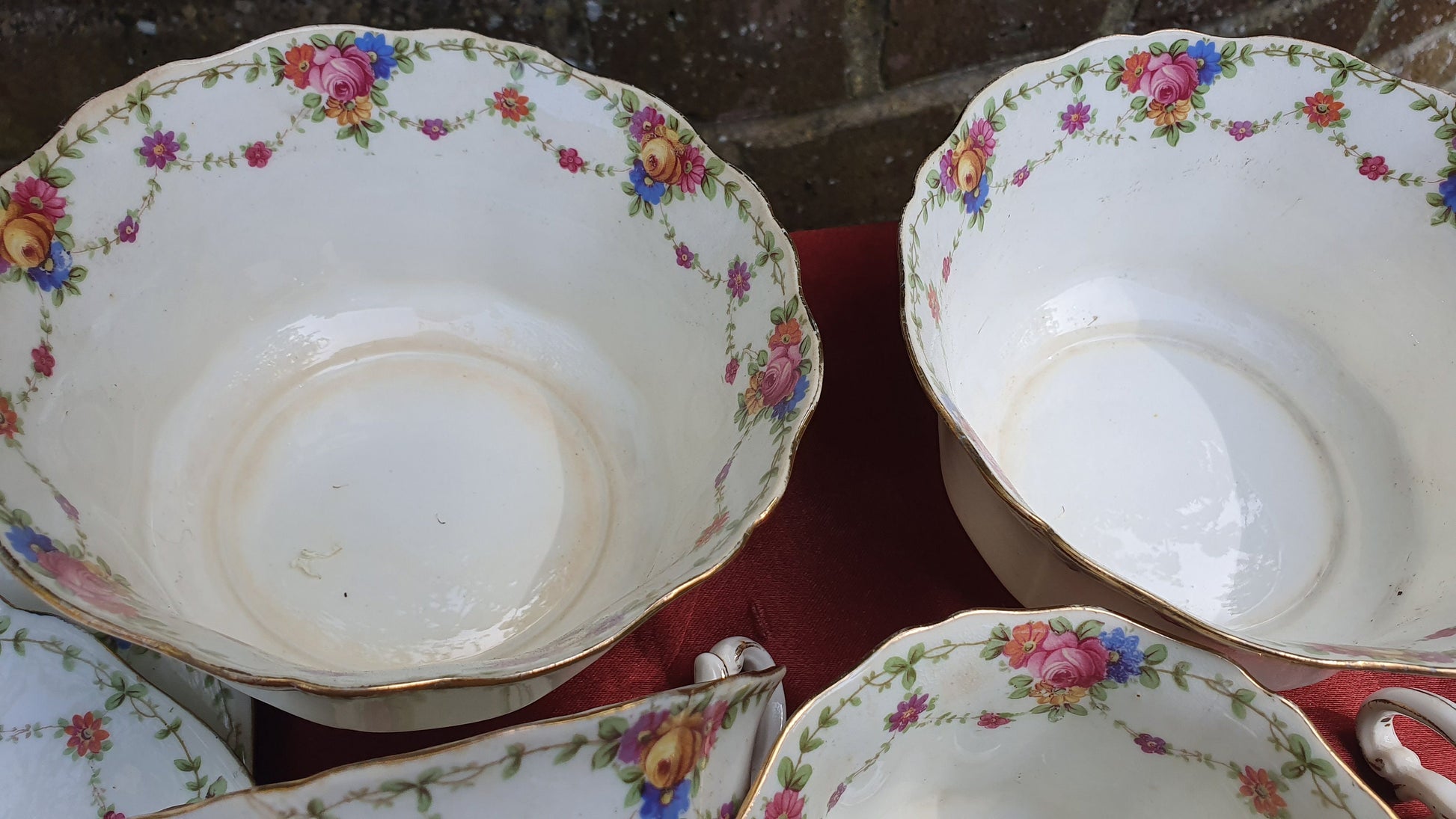 Vintage Genuine Victorian Large Tea Set Cake Sandwich Tea Party. Trent