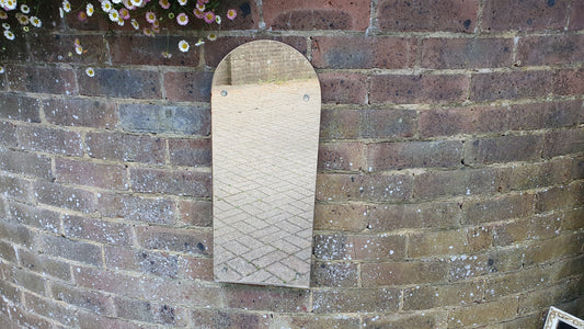 Vintage Retro Arched Wall Mirror Diamond Studs.