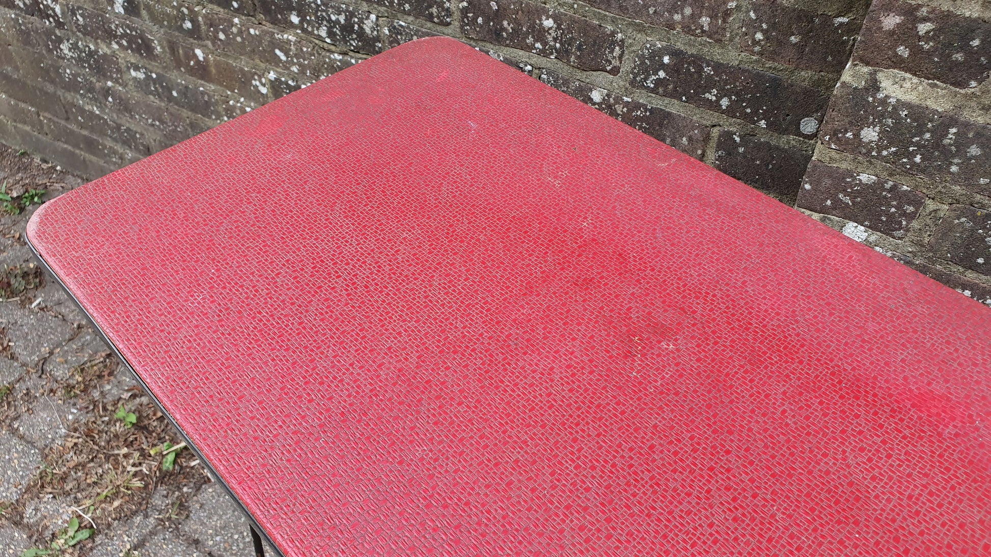 Stunning 1950’s Retro Red and Black Side Occasional Table.