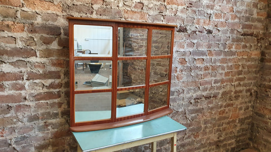 Vintage Retro 1970’s Curved Wall Mirror G Plan gplan Over Mantel Mantle