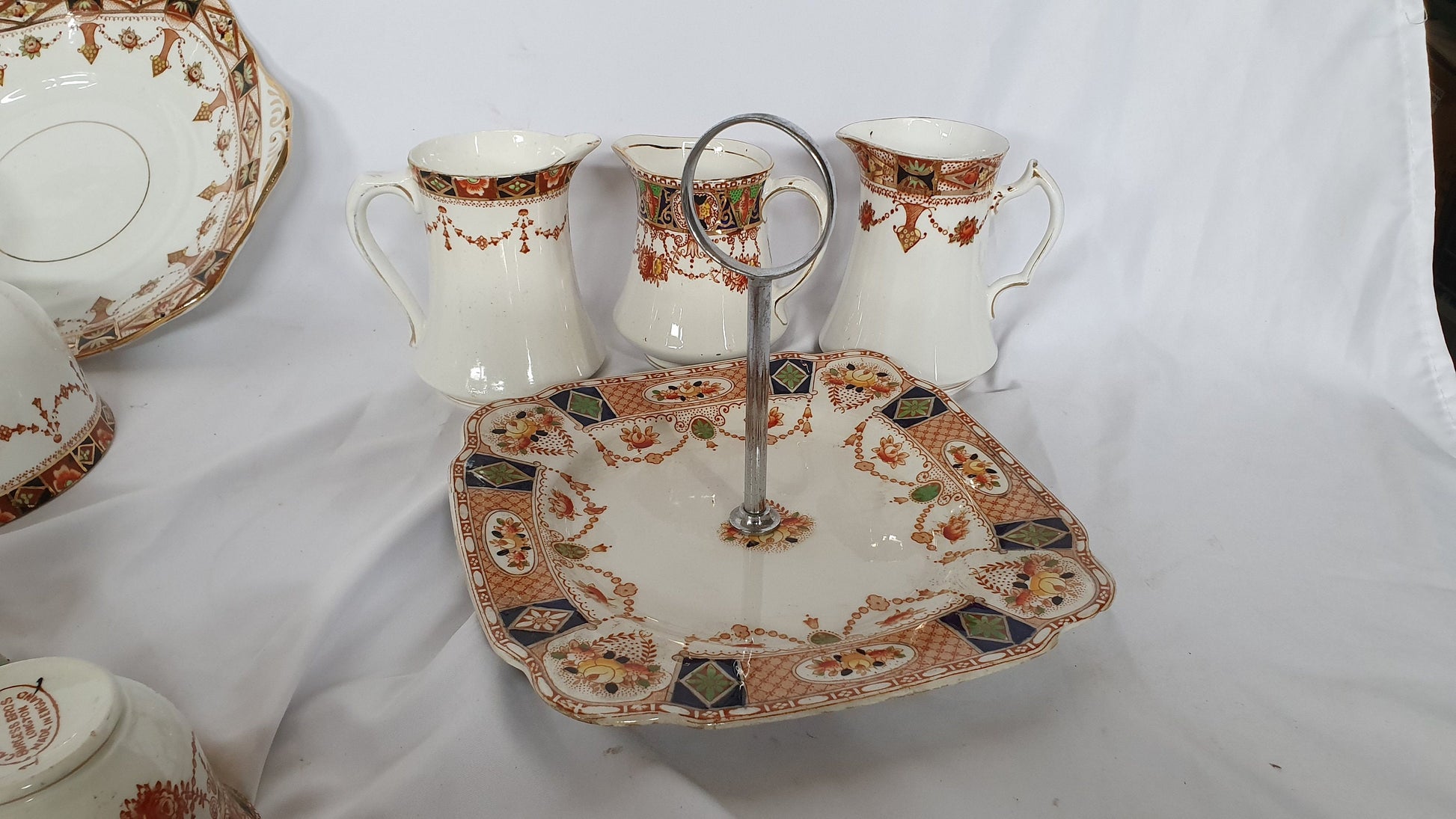 Large Collection Various c1900 Vintage Tea Ware Service Cups Saucers Plates Carlisle Ware Tea Party! Mix and Match.