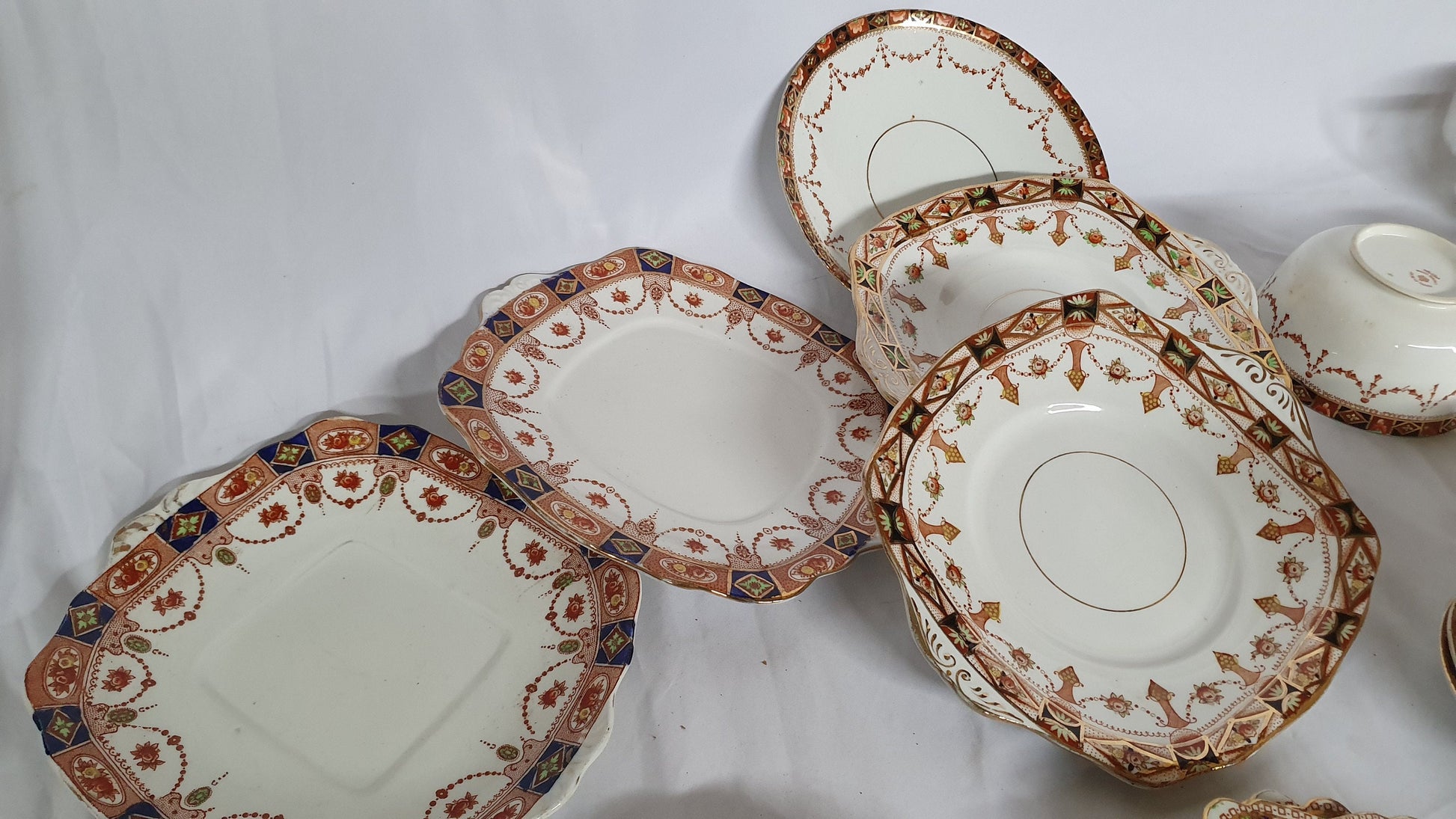 Large Collection Various c1900 Vintage Tea Ware Service Cups Saucers Plates Carlisle Ware Tea Party! Mix and Match.