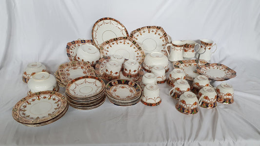 Large Collection Various c1900 Vintage Tea Ware Service Cups Saucers Plates Carlisle Ware Tea Party! Mix and Match.