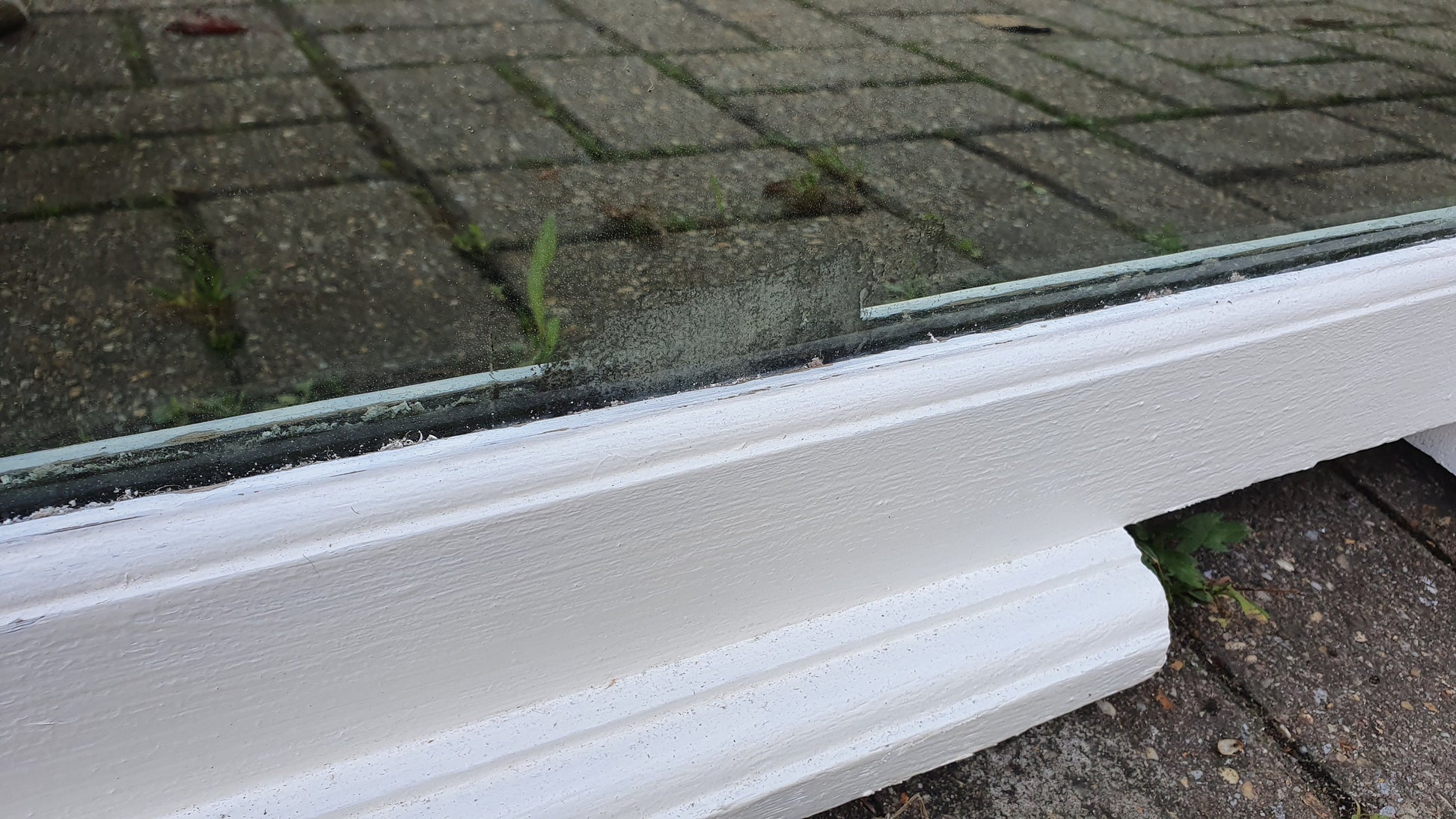 Huge Painted Over Mantel Mirror Oak Mantle Farrow and Ball Wimborne White