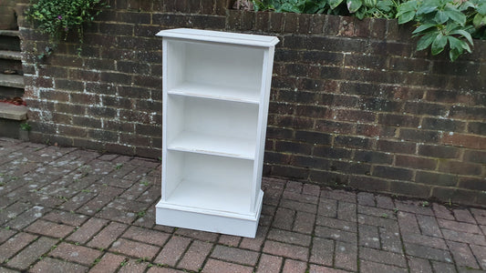 Vintage Painted Decorative Shelves in Farrow and Ball Wimborne White Side Table Bedside