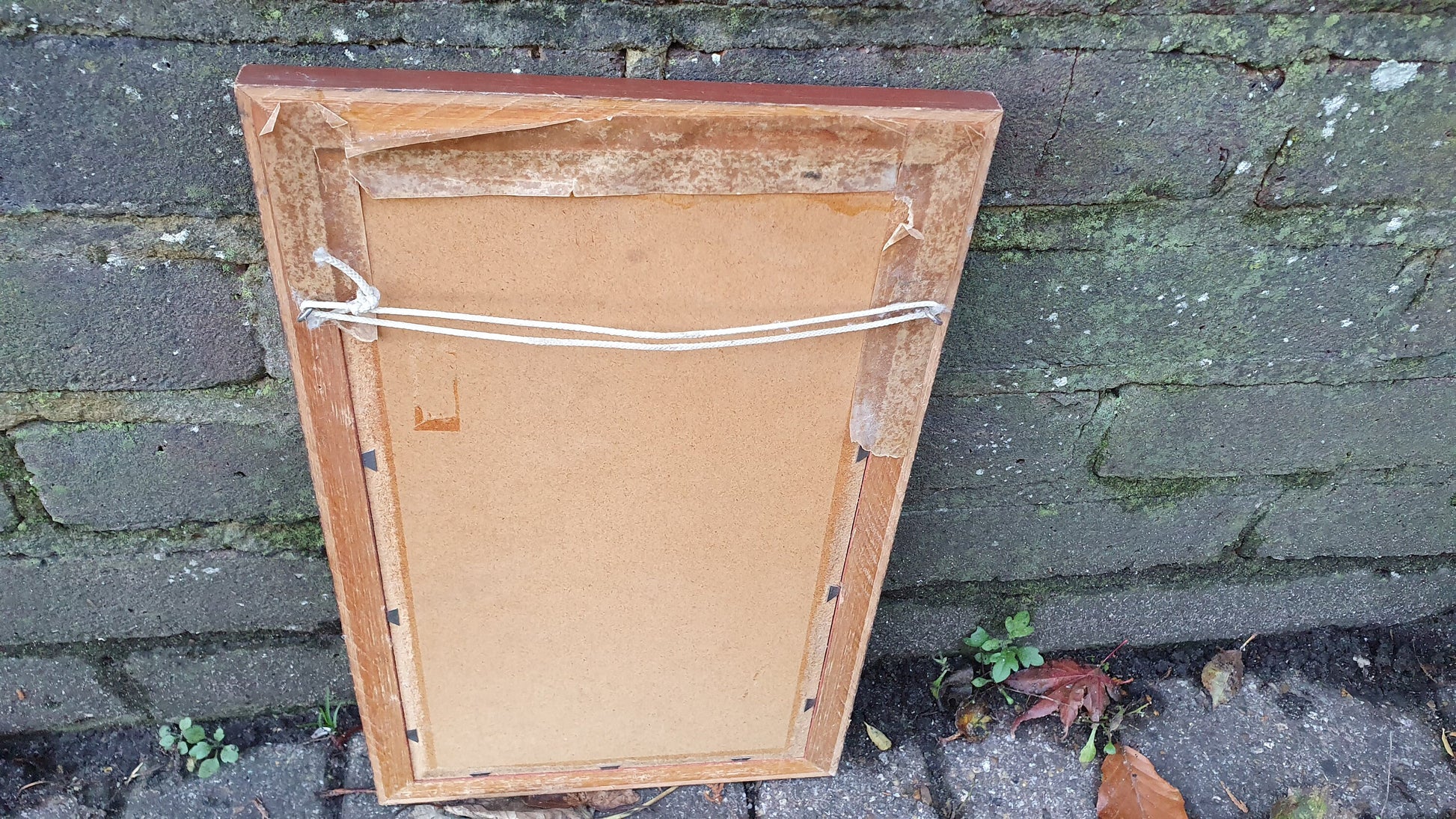 Charming Small Painted and Gold Gilt Wall Mirror