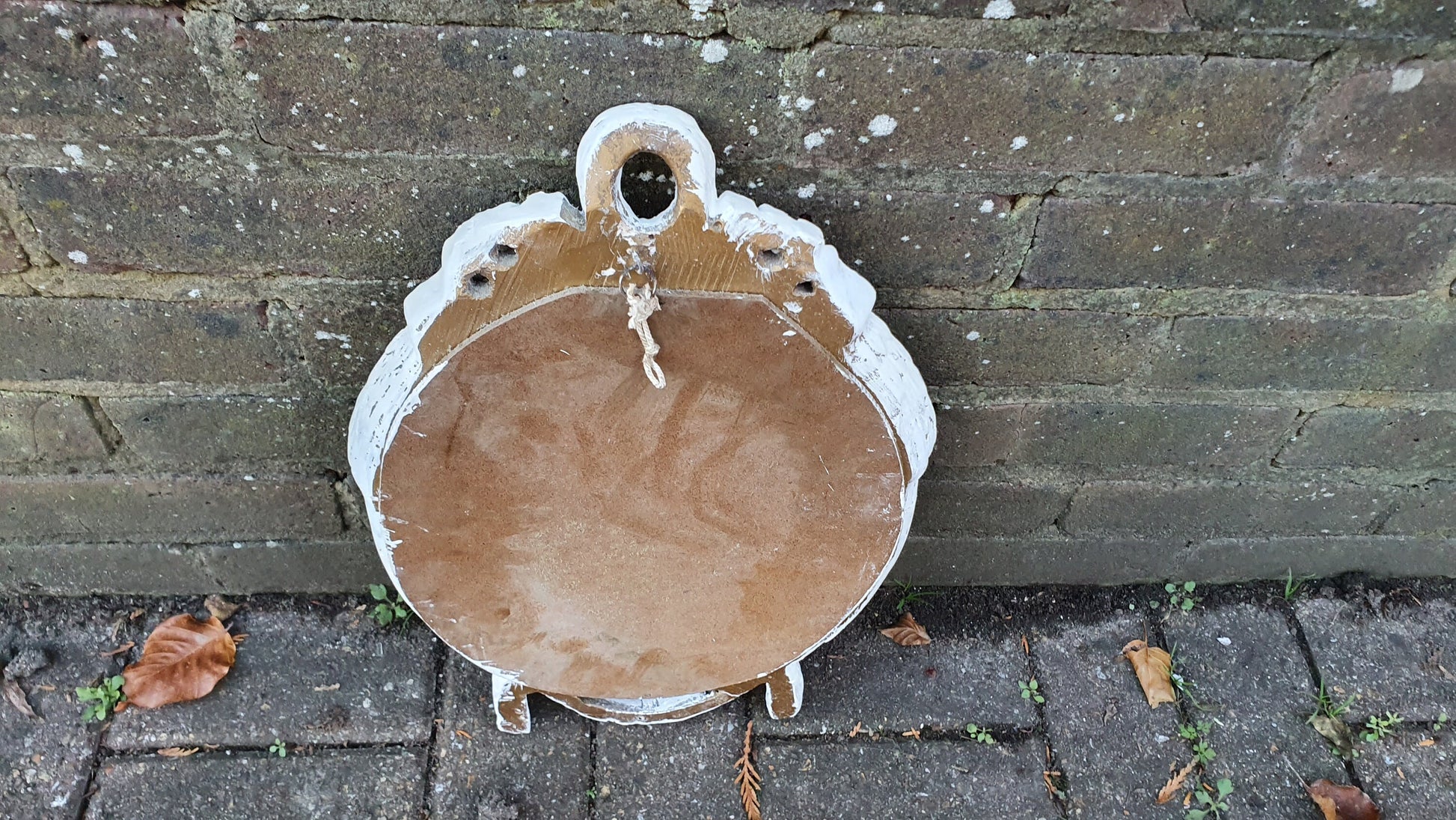Vintage Painted 1970’s Plaster Mirror in Farrow ad Ball Hand Painted Upcycled.
