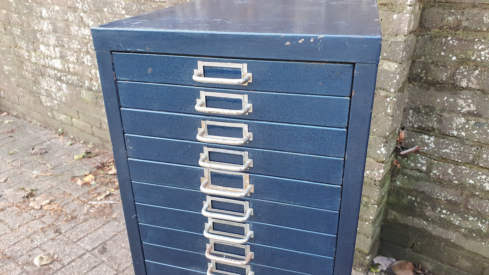 Vintage Retro Metal Collector Artisan Workshop Storage Drawers 1960's Organiser