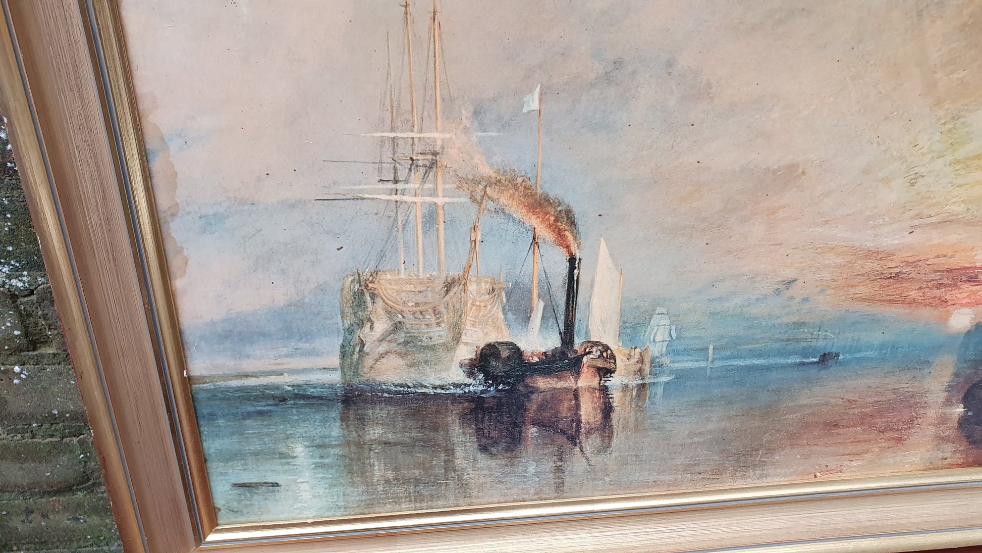 Iconic Classic Vintage Turner Print Turner The Fighting Temeraire Ship’ JMW Turner Print Masterpiece