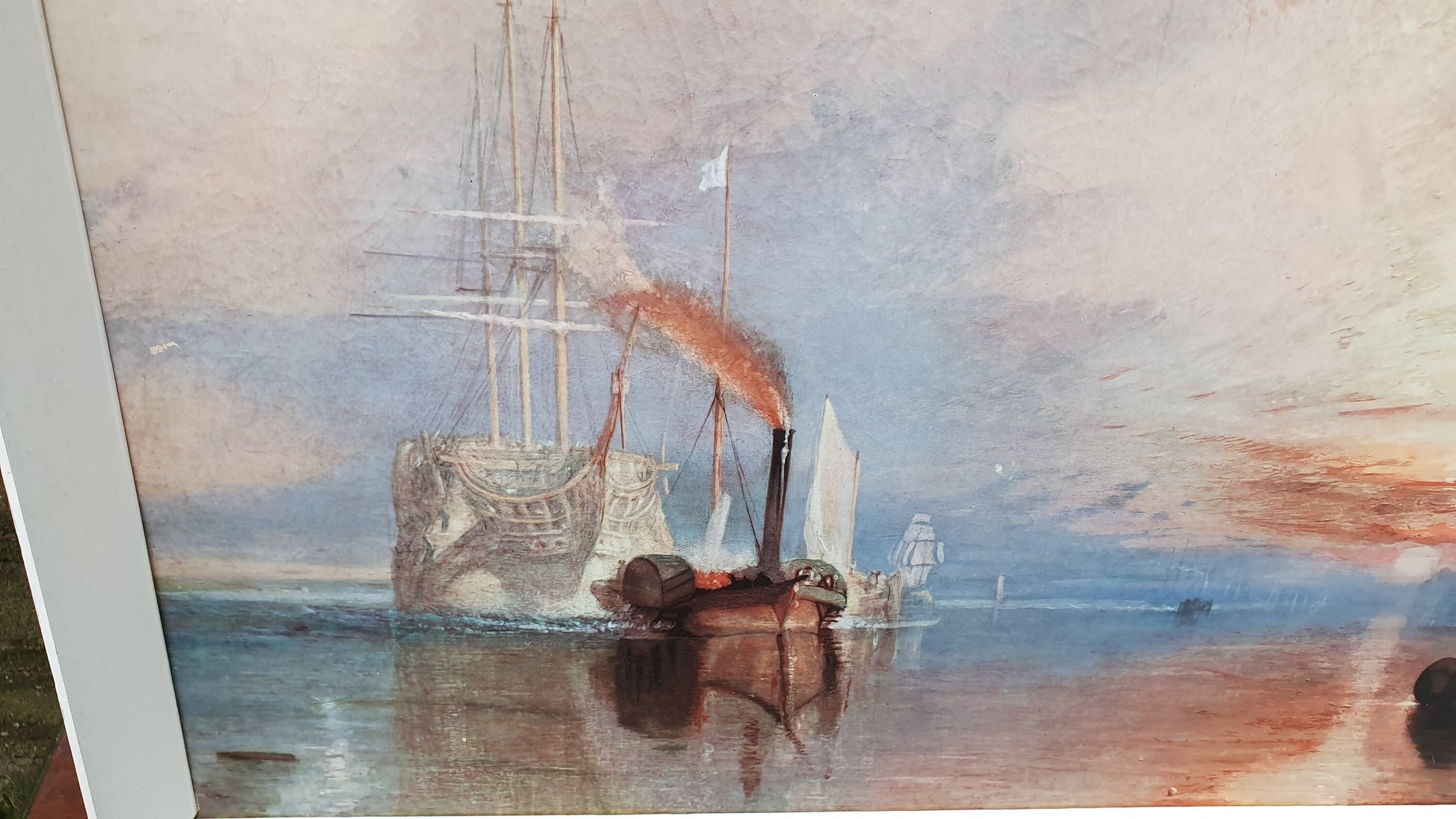 Iconic Classic Vintage Turner Print Turner The Fighting Temeraire Ship’ JMW Turner Print Masterpiece