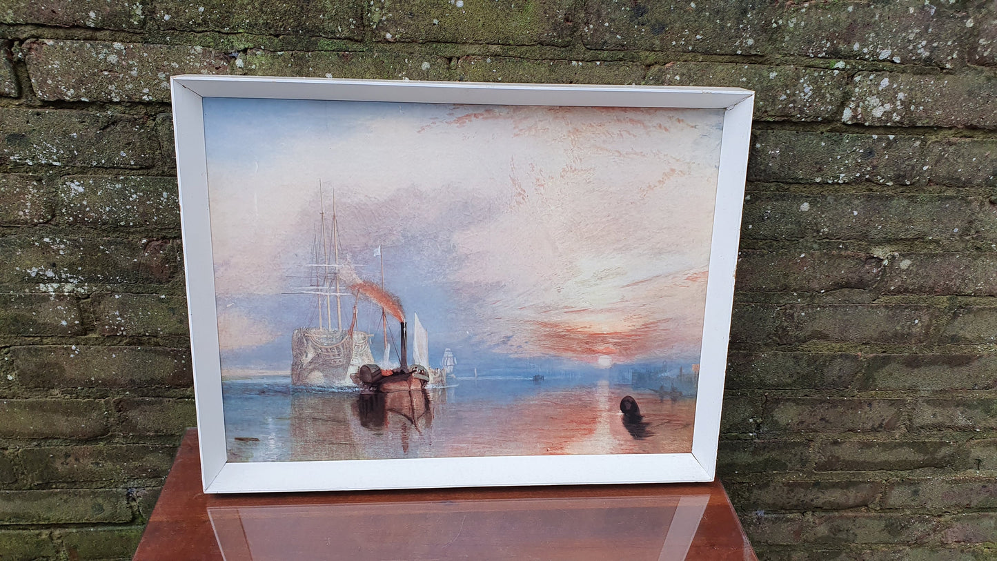 Iconic Classic Vintage Turner Print Turner The Fighting Temeraire Ship’ JMW Turner Print Masterpiece