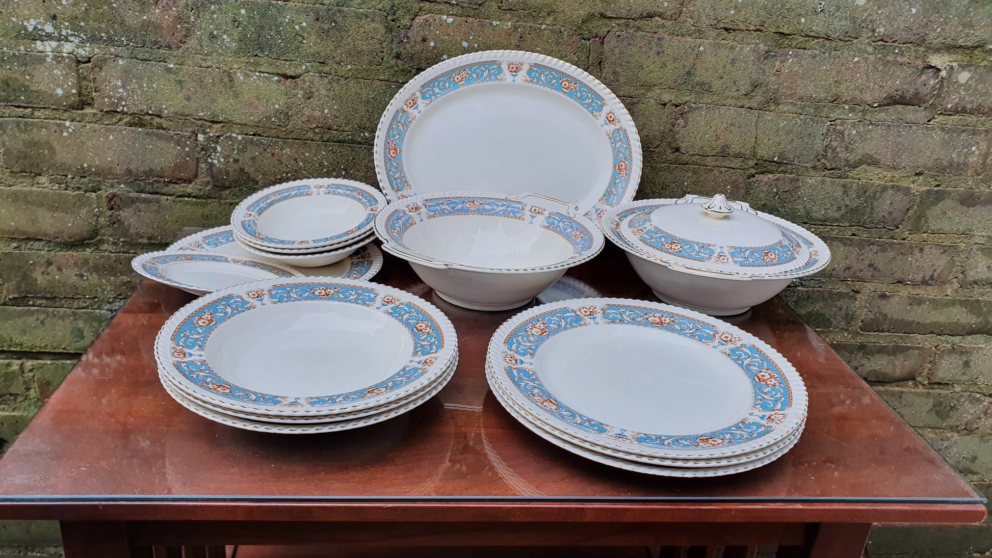 Vintage Part Dinner Service Johnson Brothers ‘Old English’