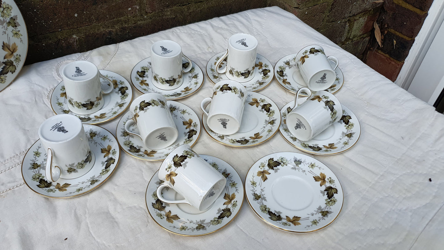Quality Royal Doulton Bone China Dinner and Tea Service Larchmont Pattern Autumn