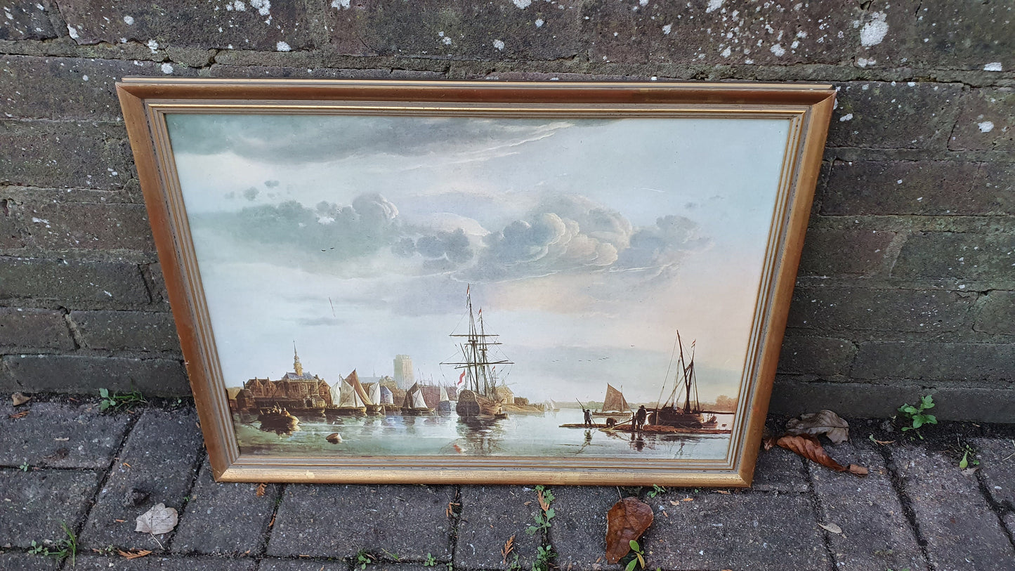 2 Large Masterpiece Prints Peeled Lemon Claesz and Dutch Vessels Duvell