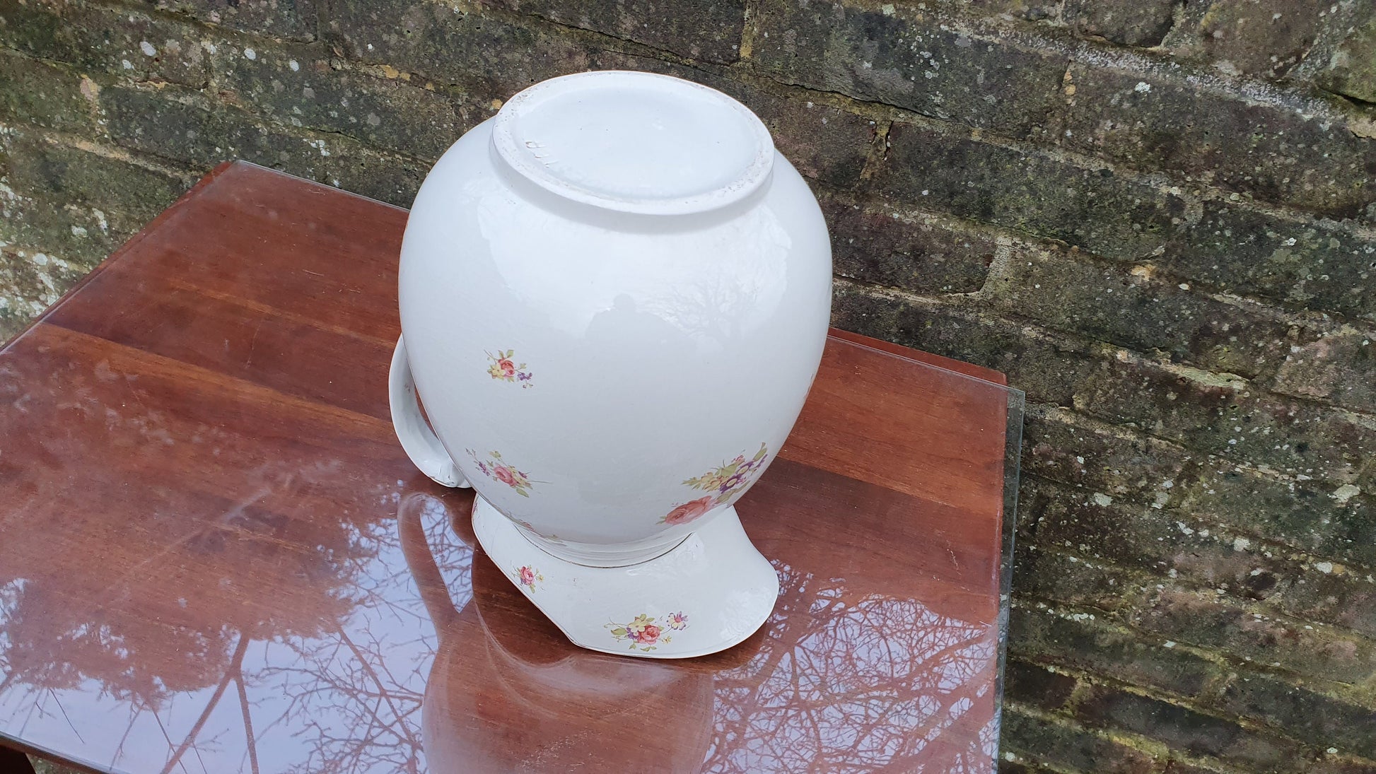 Vintage 1920’s Ewer Huge Jug From Jug and Basin Set Floral Flower Still Life Decoration ‘Gloucester’ Large Vase.