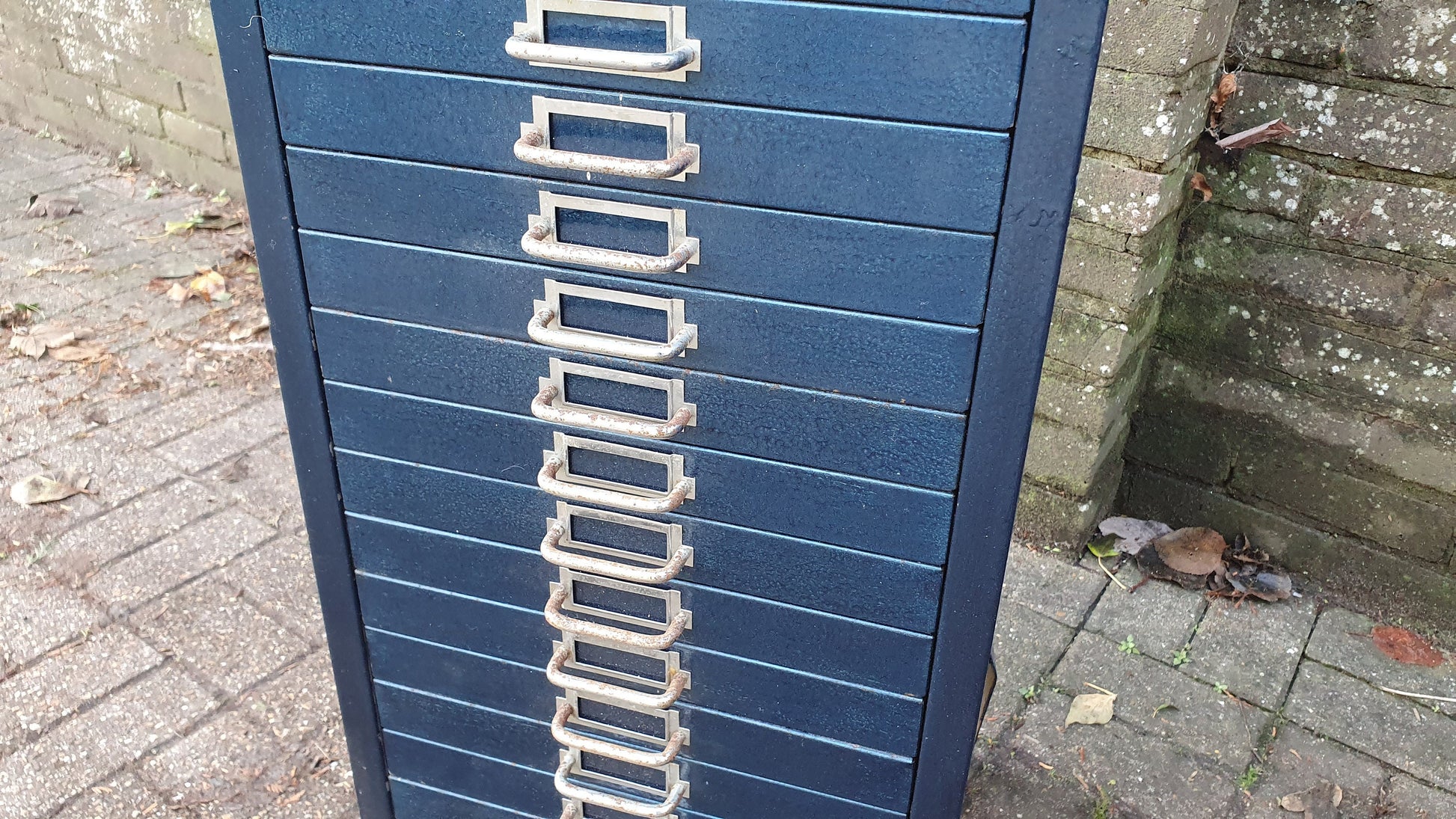 Vintage Retro Metal Collector Artisan Workshop Storage Drawers 1960's Organiser