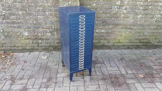 Vintage Retro Metal Collector Artisan Workshop Storage Drawers 1960's Organiser