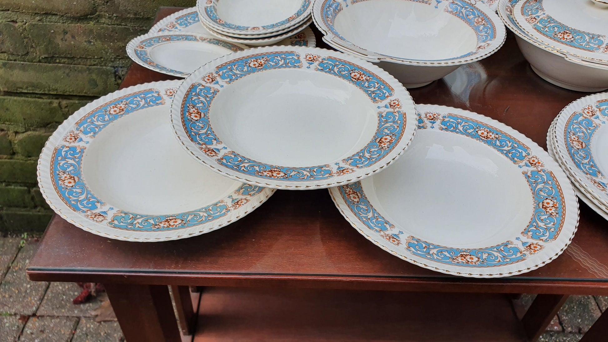 Vintage Part Dinner Service Johnson Brothers ‘Old English’
