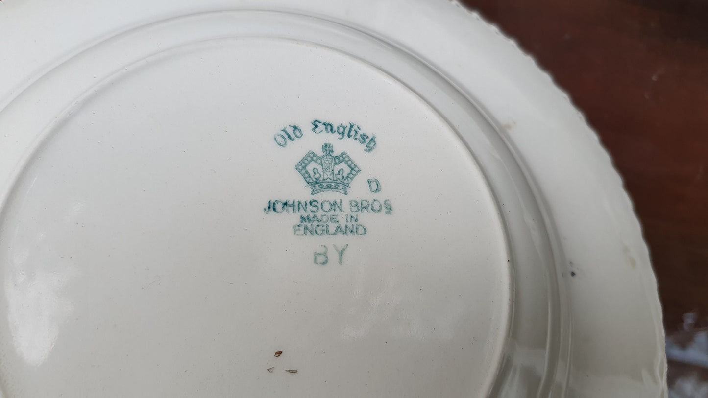 Vintage Part Dinner Service Johnson Brothers ‘Old English’