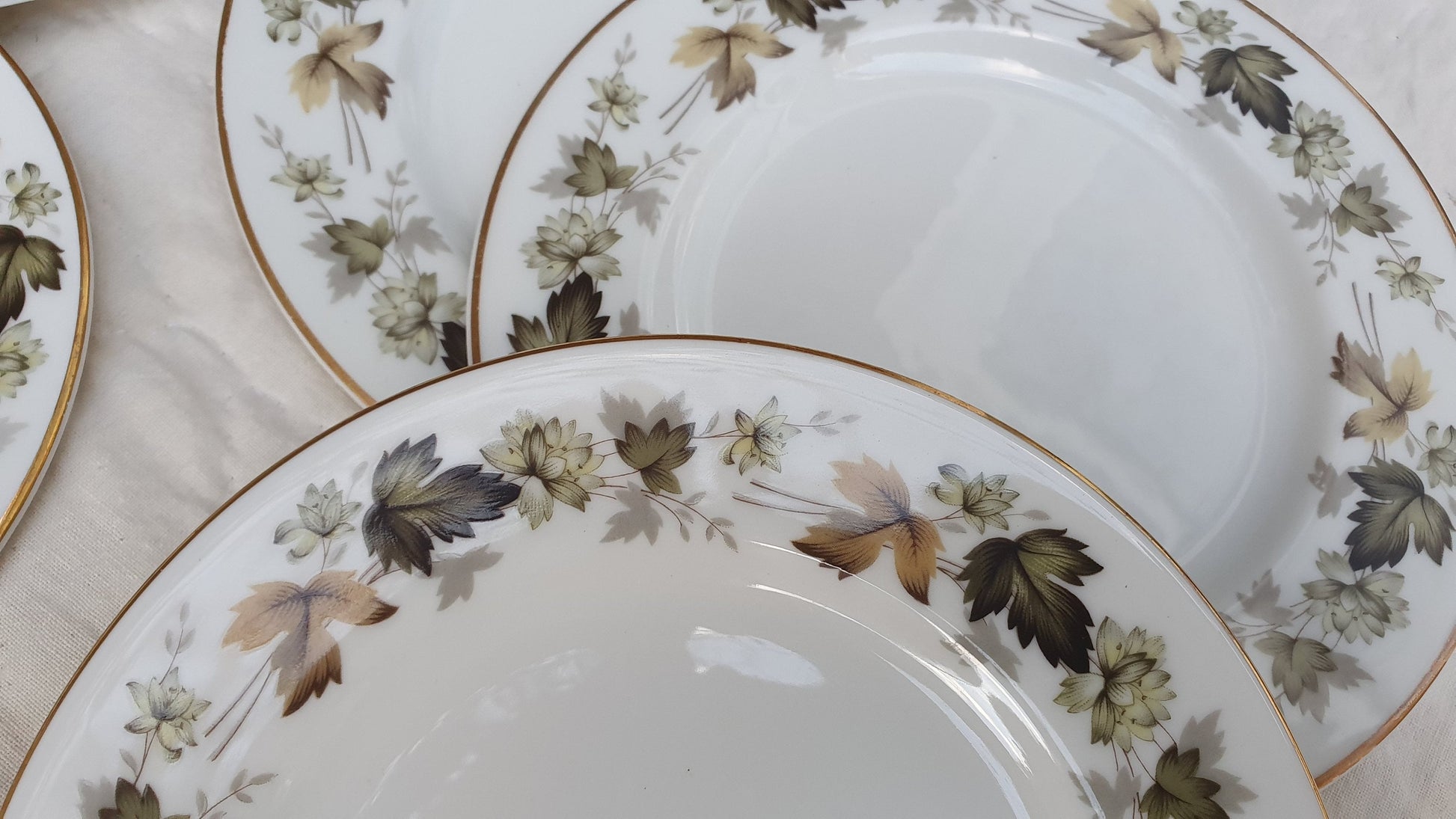Quality Royal Doulton Bone China Dinner and Tea Service Larchmont Pattern Autumn