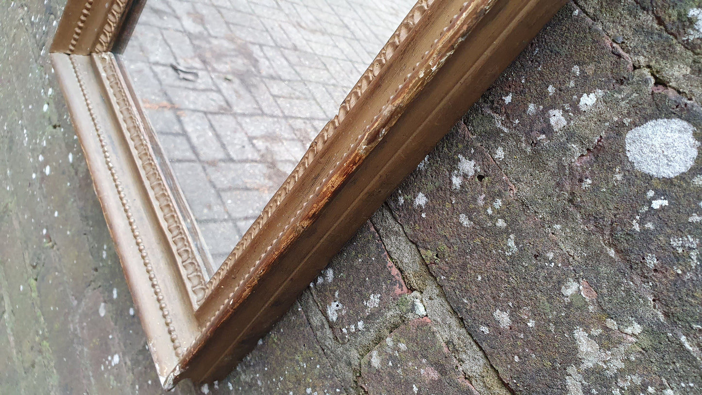 Vintage Gilt Gold Victorian Wall Mirror