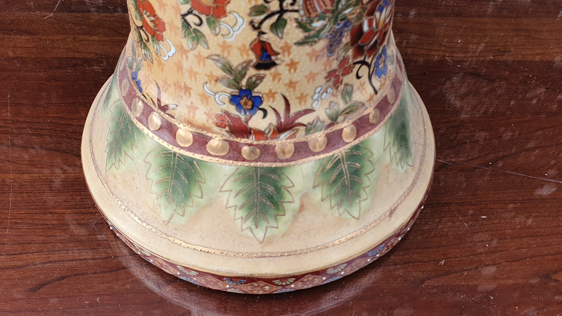 Vintage Oriental Ceramic Chinese Plant Stand Decorative Column