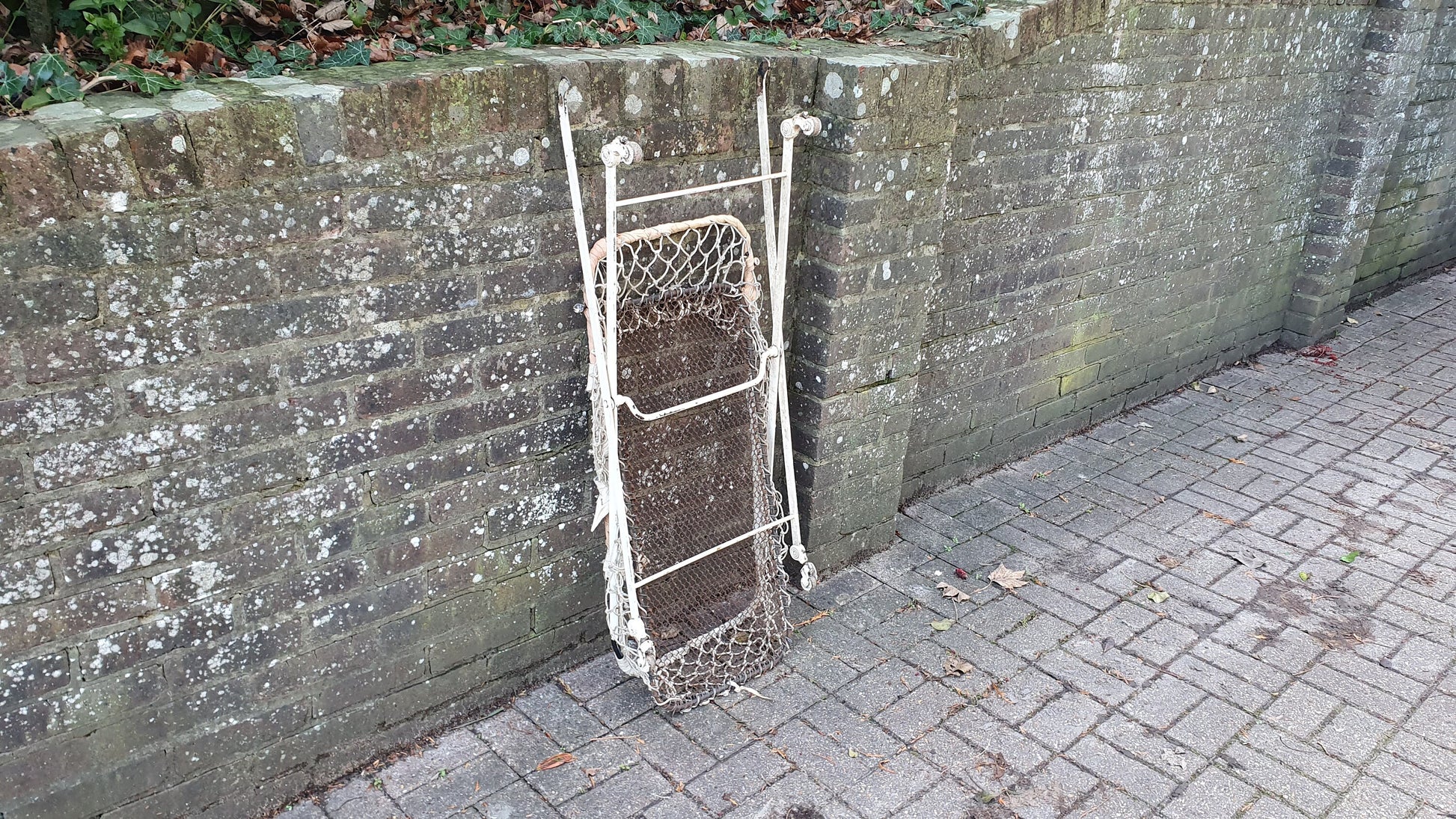 Vintage Victorian French Iron Cot Quirky Plant Storage Home Garden. Fold-up