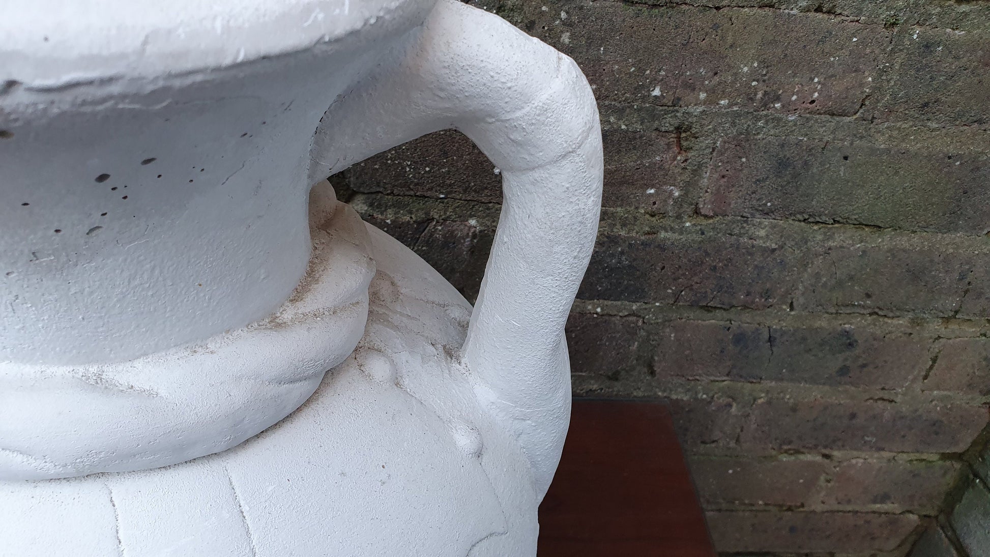 Huge Vintage 1970’s Plaster of Paris Pot Project Vase. Greek Effect. Ideal for Painting.