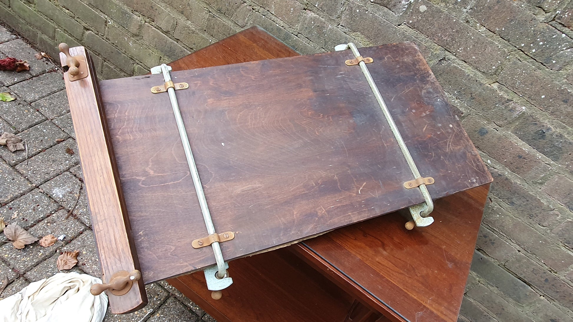 Solid Oak ‘Universe’ Vintage Retro Trouser Clothes Press
