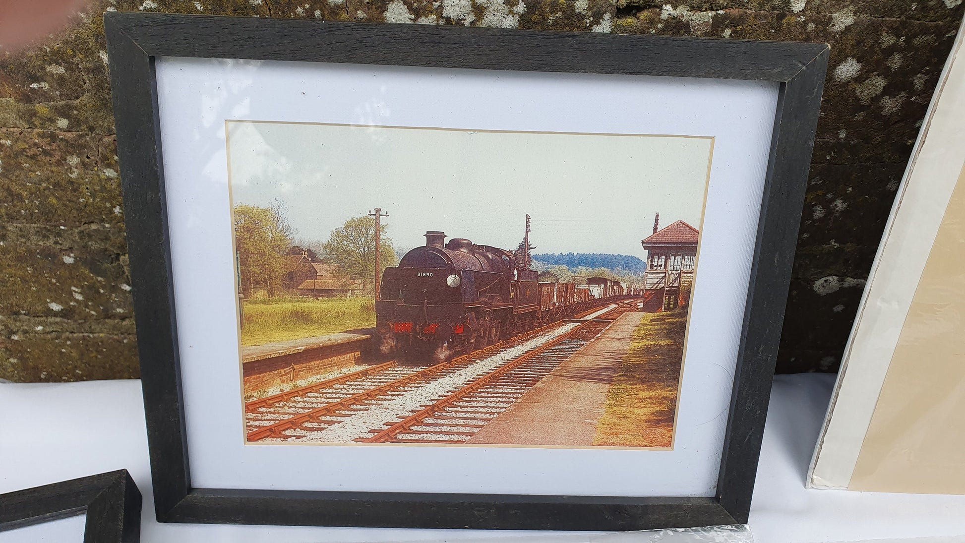 6 Large Vintage team Railway Engine Prints and 3 Smaller Framed Jack Hill Chris Holland.