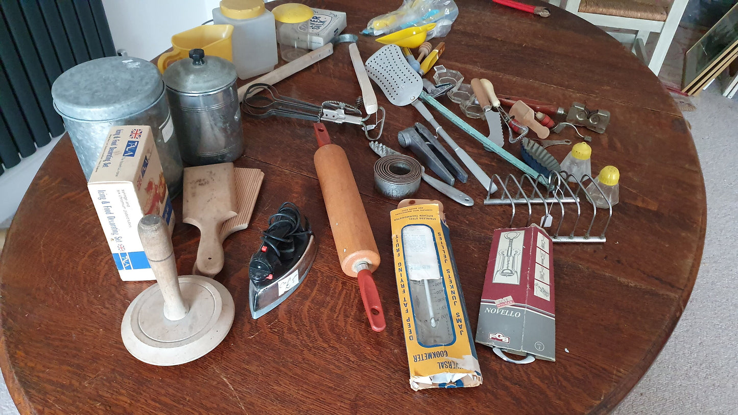 Large Collection of Cookery Kitchenalia. TV Film Drama Prop