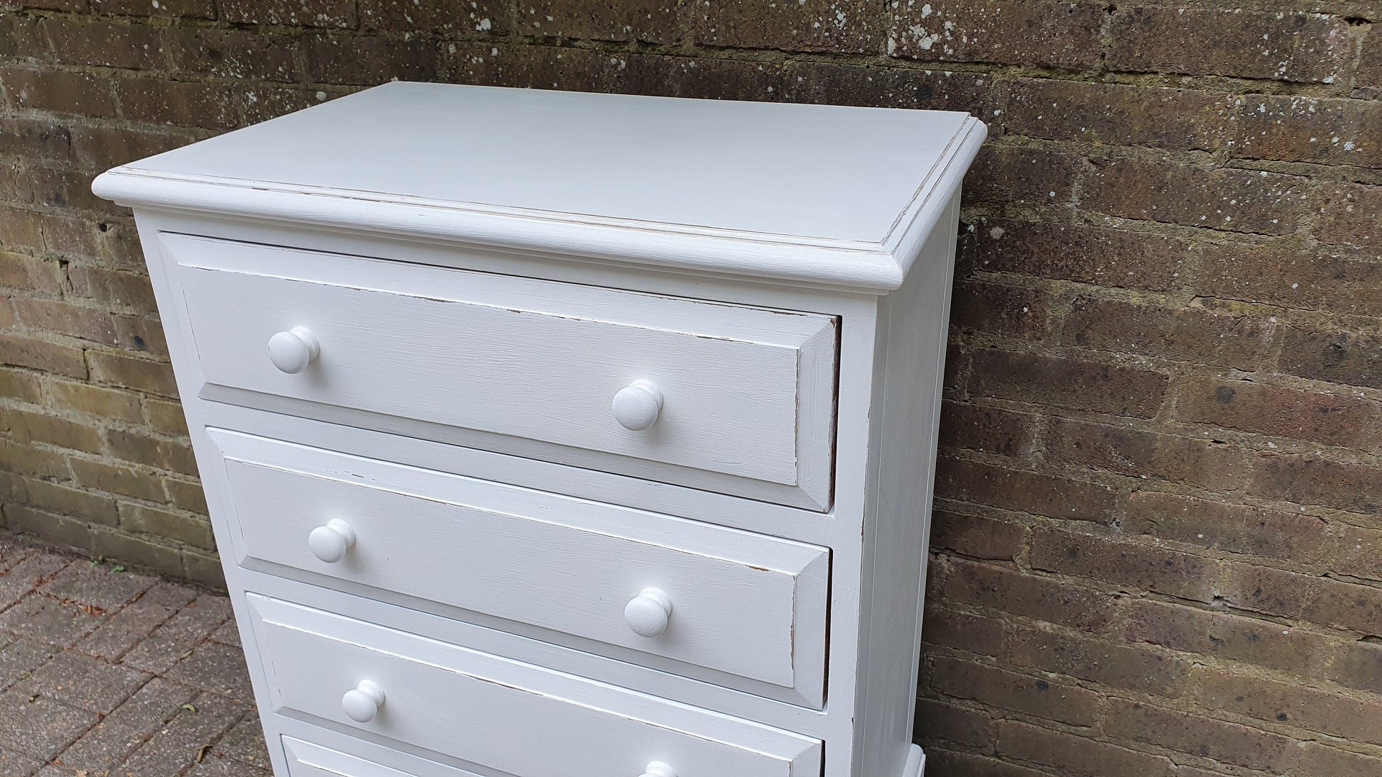 Solid Pine Bespoke Hand Painted Chest of Drawers in Farrow and Ball