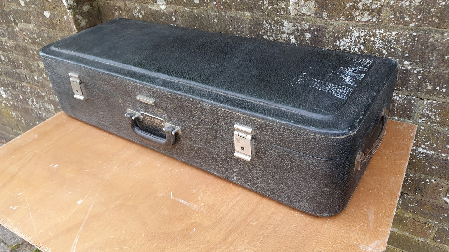 Vintage Fitted Musical Instrument Case Storage Wind Instrument. Stage Film Prop Trumpet
