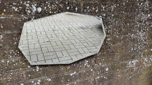 Vintage Diamond Shape Retro Wall Mirror 1950’s