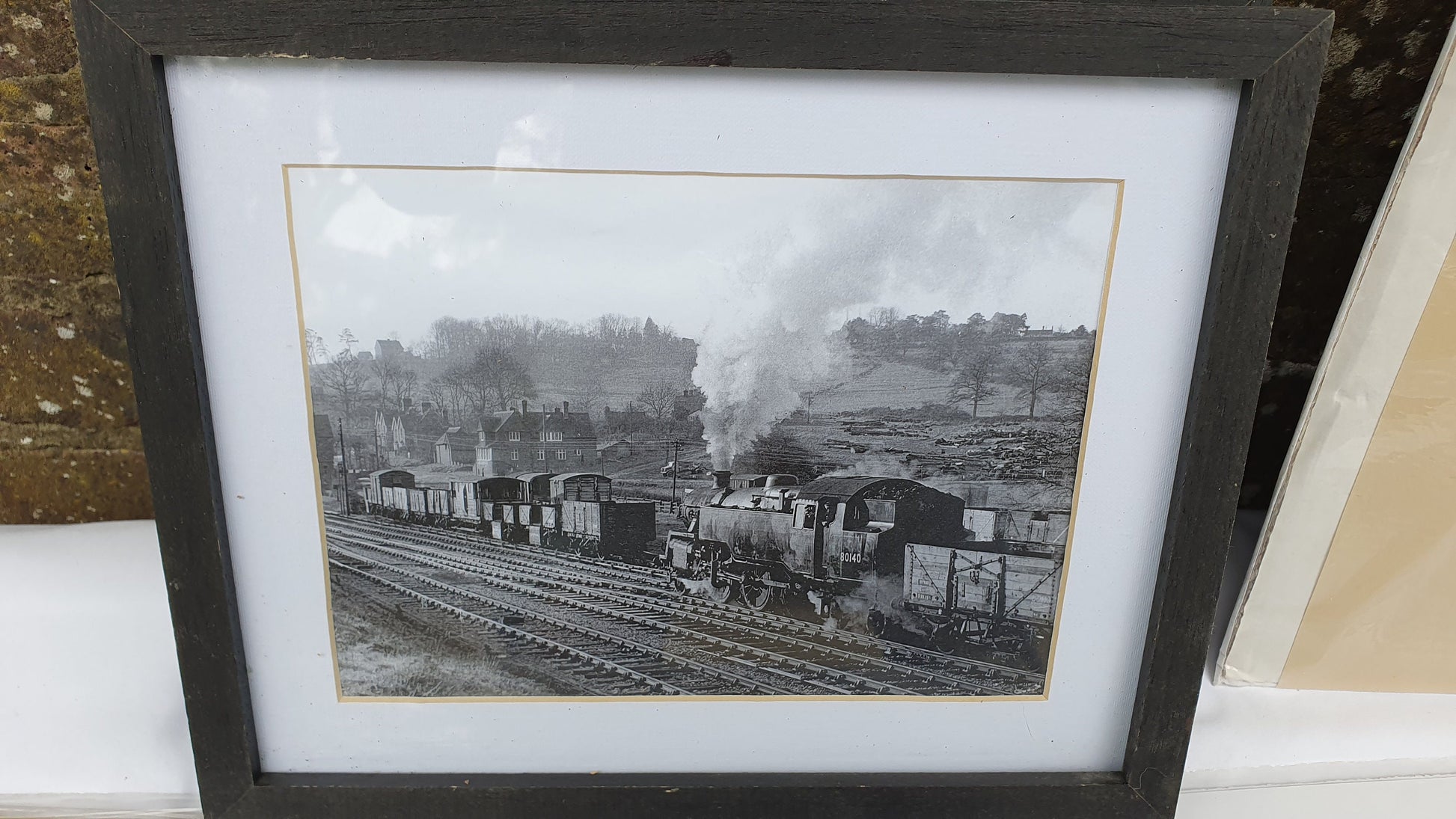 6 Large Vintage team Railway Engine Prints and 3 Smaller Framed Jack Hill Chris Holland.