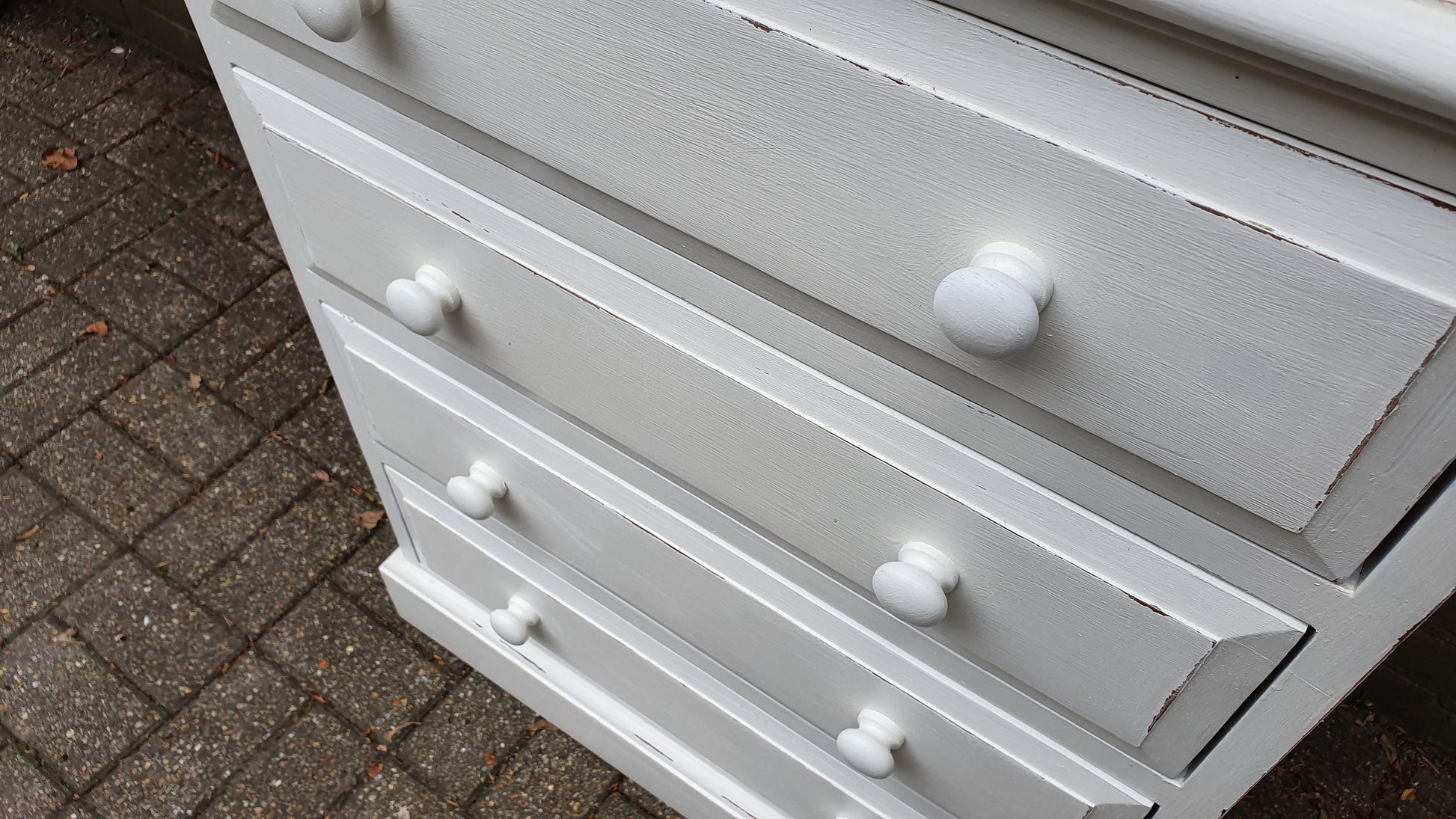 Solid Pine Bespoke Hand Painted Chest of Drawers in Farrow and Ball