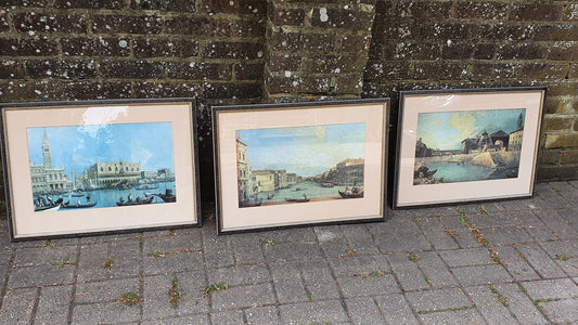 Set of Three 3 Large Quality Canaletto Prints. 64 x 47 cm