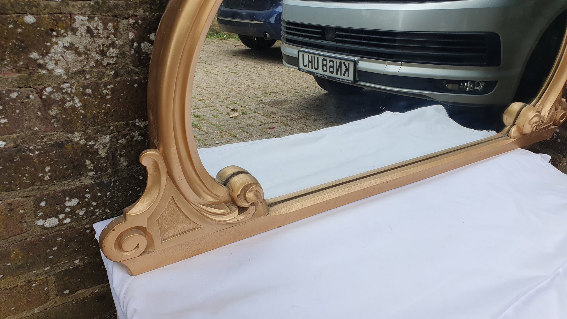 Large Victorian Top Quality Ornate Gold Gilt Wall Mirror Wonderful Carved Features Over Mantel Mantle