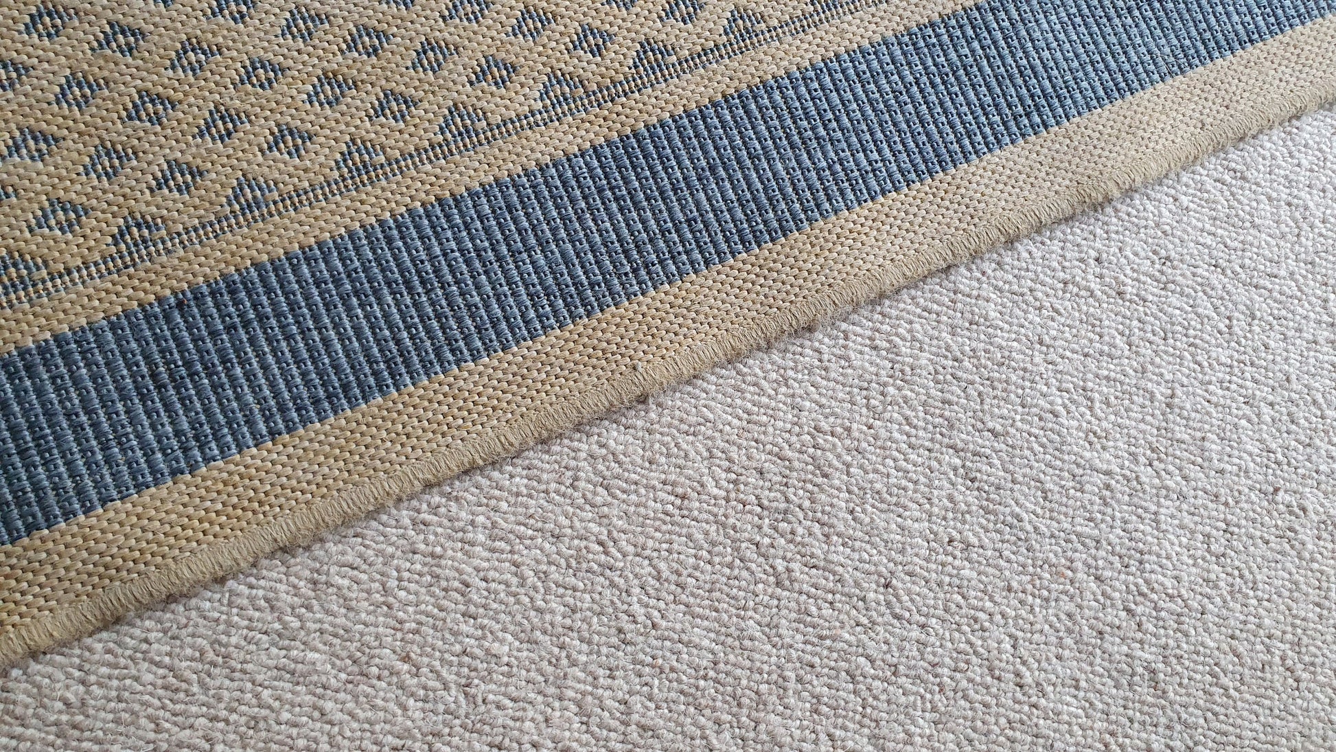Polypropylene Blue and Beige Rug ‘Sisalo’ Oriental Weavers.