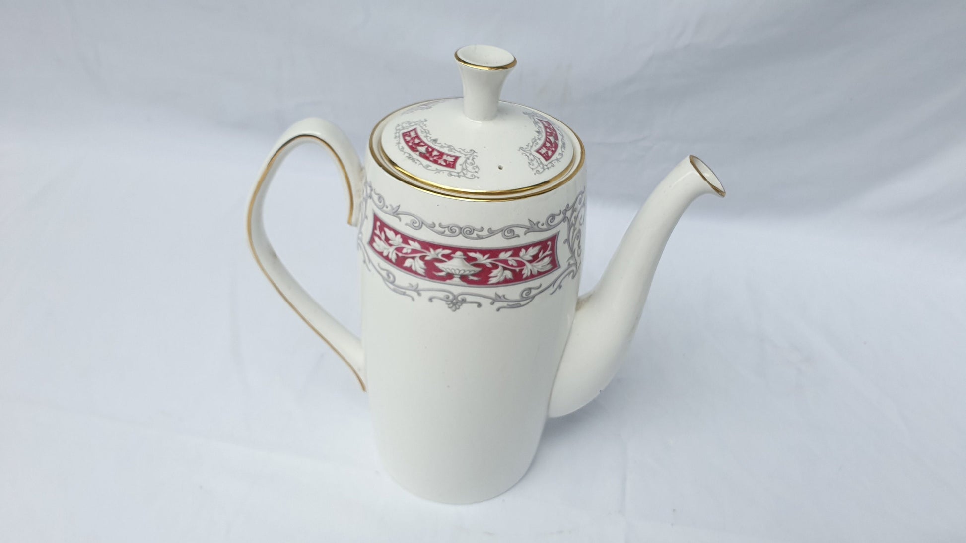 Vintage Shelley Blenheim Carlisle Coffee Set for Two Coffee Pot Bowl Creamer x2 Cups and Saucers. 1960s