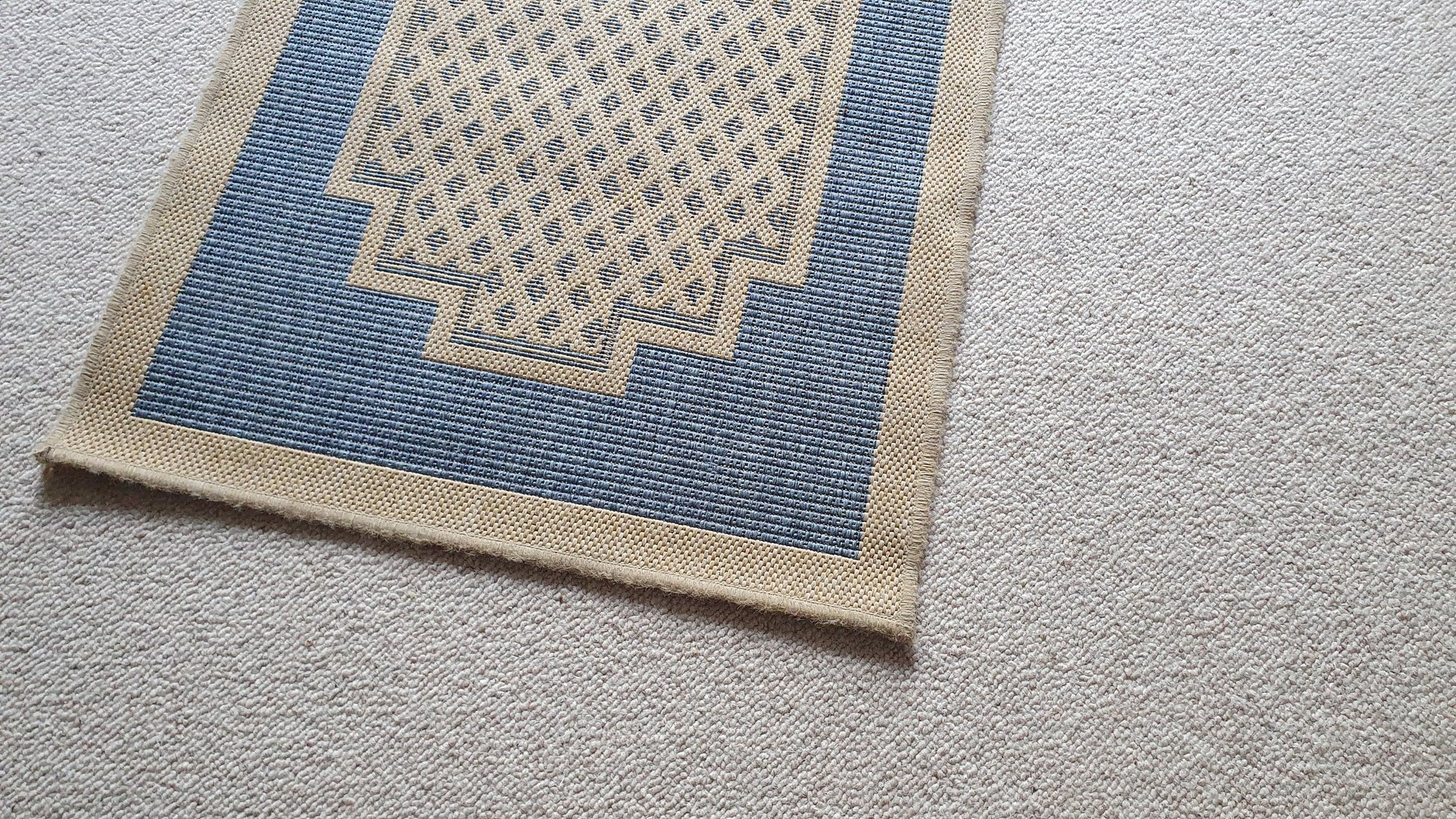 Polypropylene Blue and Beige Rug ‘Sisalo’ Oriental Weavers.